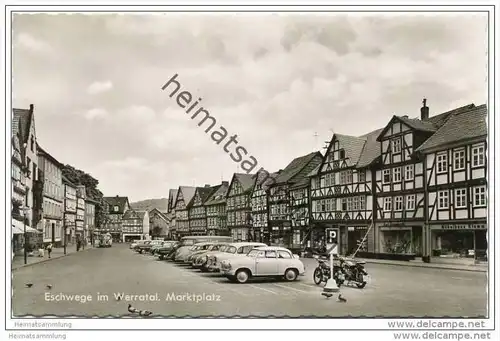 Eschwege - Marktplatz - Foto-AK 60er Jahre