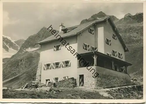 Neue Regensburger Hütte - Stubai - Foto-AK Grossformat - Verlag Deutscher Alpen-Verein