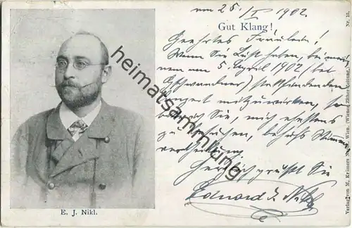 Eduard J. Nikl - Österreichischer Zitherspieler - Verlag M. Krämers Nachf. Wien