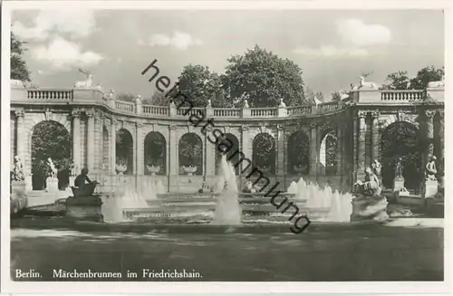 Berlin - Friedrichshain - Märchenbrunnen - Foto-Ansichtskarte