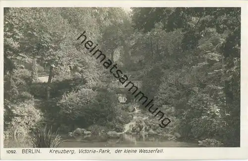 Berlin-Kreuzberg - Victoria-Park - der kleine Wasserfall - Verlag Ludwig Walter Berlin