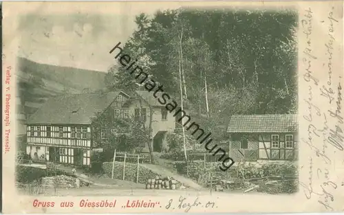 Gießübel (Schleusegrund) - Löhlein - Verlag Photograph Tresselt
