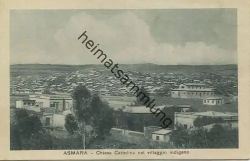 Eritrea - Asmara - Chiesa Cattolica nel villaggio indigeno