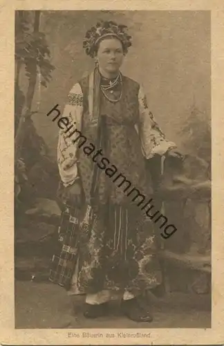 Eine Bäuerin aus Kleinrussland - Feldpost gel. 1917