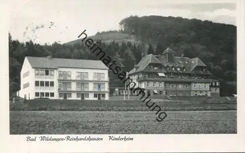 Bad Wildungen-Reinhardshausen - Kinderheim - Foto-AK gel. 1956