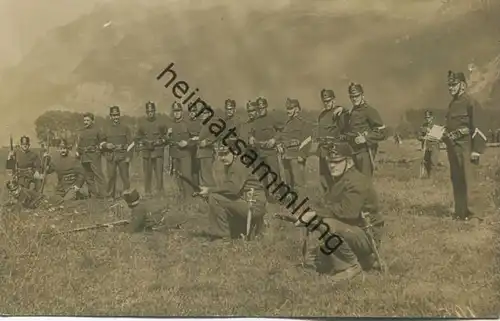 Schweizer Soldaten - Foto-AK