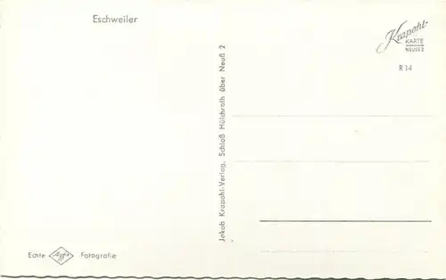 Eschweiler - Foto-AK 60er Jahre - Verlag Jakob Krapohl Schloss Hülchrath