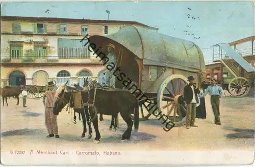 Cuba - Habana - Carromato - A Merchant Cart - Verlag The Rotograph Co. New York