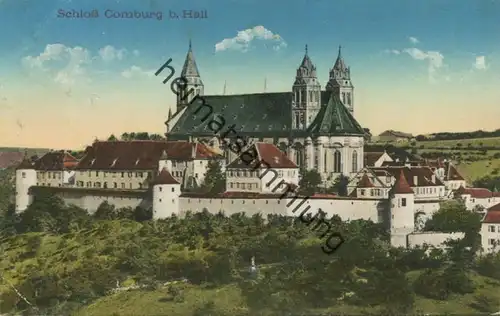 Schwäbisch Hall - Schloss Comburg - Verlag Gebr. Metz Tübingen - gel. 1915