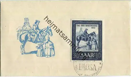 FDC - Saar - Tag der Briefmarke 1952