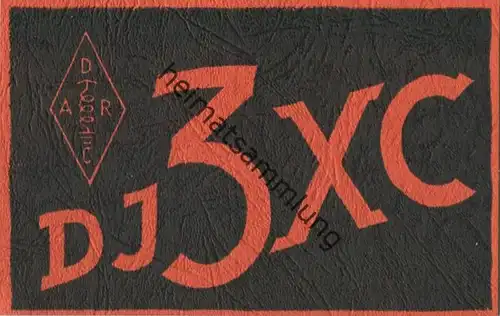 QSL - Funkkarte - DJ3XC - Hörsum - 1959