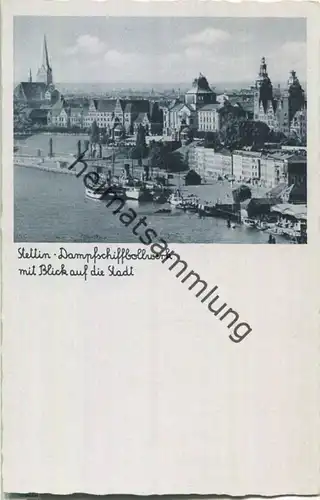 Szczecin - Stettin - Dampfschiffbollwerk - Verlag Schöning & Co Lübeck