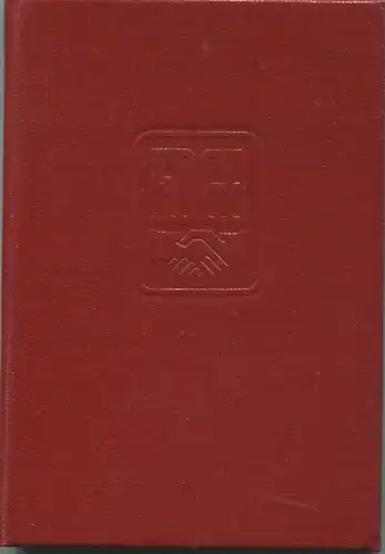 DDR - FDGB Mitgliedsbuch - Freier Deutscher Gewerkschaftsbund - IG Metall Leipzig - Beiträge von 1971 bis 1980