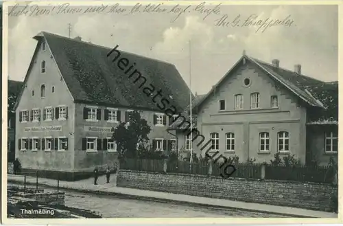 Thalmässing - Gasthaus zum Engel - Besitzer Friedrich Demelmeyer - Verlag Arthur Erdt Nürnberg