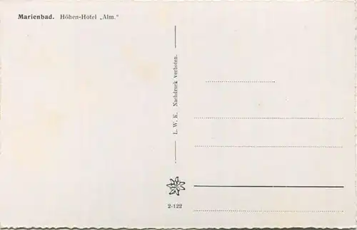 Marienbad - Höhen-Hotel Alm