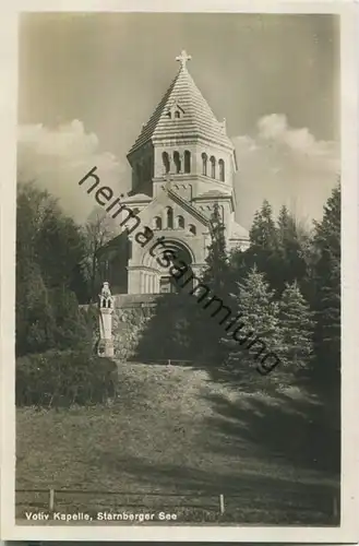 Votiv Kapelle - Starnberger See - Foto-Ansichtskarte 30er Jahre - Verlag Peter Triem München
