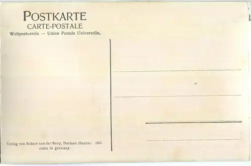 Bismarckturm am Starnbergersee - Erbaut von Prof. Th. Fischer Stuttgart - Verlag Robert von der Burg Durlach 1907