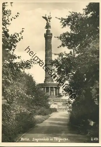 Berlin - Siegessäule - Foto-AK Grossformat 50er Jahre - Verlag Lissner Berlin