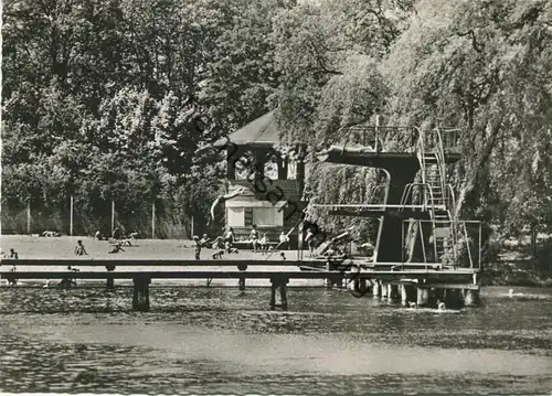 Berlin - Freibad Plötzensee - Foto-AK Grossformat - Verlag E. Wehner Berlin