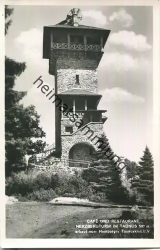 Bad Homburg v. d. H. - Herzbergturm - Foto-Ansichtskarte - Verlag H. Steube Heusenstamm