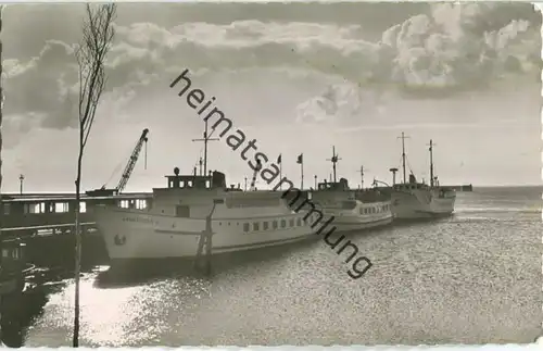 Nordseebad Langeoog - Hafen - Foto-Ansichtskarte - Verlag Foto-Hoepp Langeoog