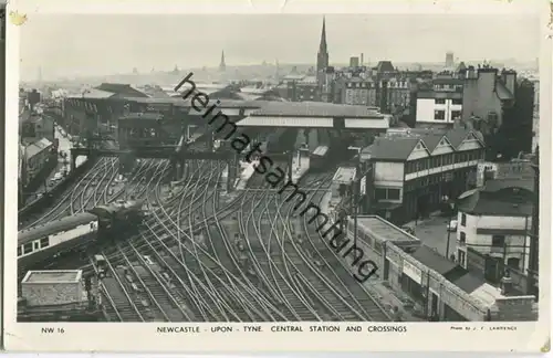 Newcastle upon Tyne - Station and Crossings - Foto-Ansichtskarte