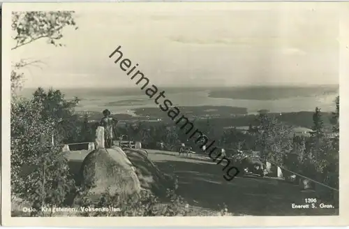 Oslo - Kragstenen - Voksenkollen - Foto-Ansichtskarte - Enerett S. Gran 40er Jahre