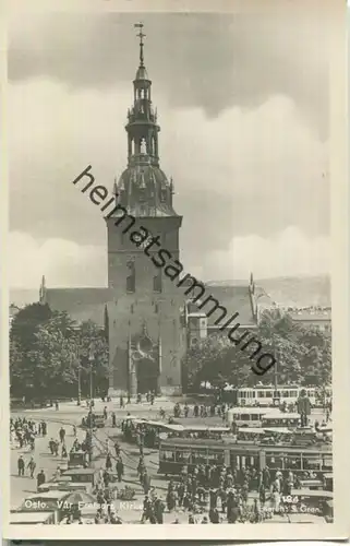 Oslo - Var Frelsers Kirke - Foto-AK 40er Jahre - Enerett S Gran.