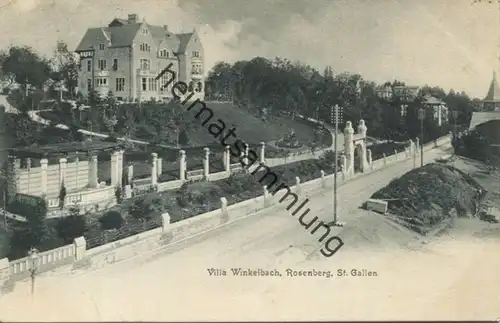 St. Gallen - Villa Winkelbach Rosenberg gel. 1905