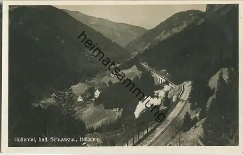 Höllental - Höllsteig - Foto-Ansichtskarte - Verlag Gebr. Metz Tübingen