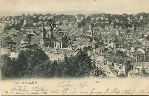 St. Gallen - Total - Verlag Dr. Trenkler Leipzig gel. 1902