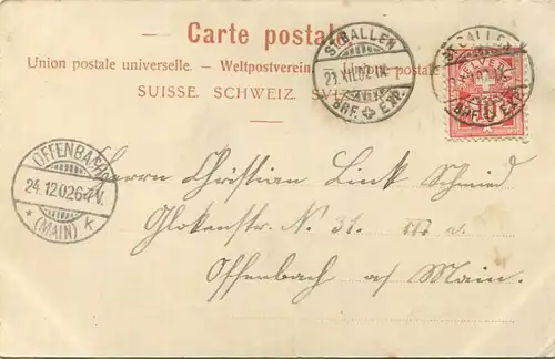 St. Gallen - Total - Verlag Dr. Trenkler Leipzig gel. 1902