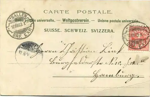 St. Gallen - Westquartier - gel. 1903