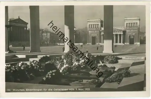 München - Ehrentempel für die Gefallenen vom 9. November 1923 - Foto-Ansichtskarte - Verlag M. Seidlein München