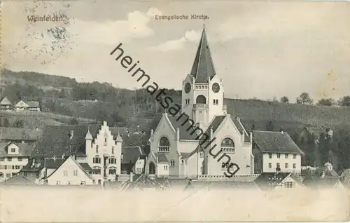 Weinfelden - Evangelische Kirche - gel. 1914