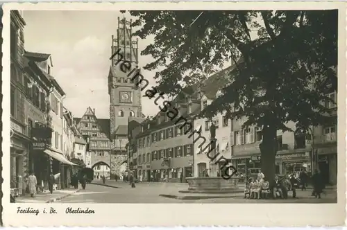 Freiburg - Oberlinden - Franckh-Verlag Stuttgart - Foto-Ansichtskarte