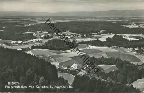 Kaltacker bei Burgdorf - Fliegeraufnahme - Foto-AK - Verlag A. Boss & Co. Schönbühl gel. 1957