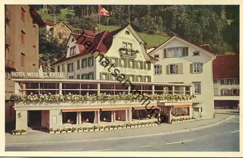 Flüelen - Hotel Weisses Kreuz - Schweizerhof - Verlag L. M. Kohler Bern