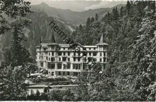 Brienz - Park-Hotel Giessbach - Foto-AK - Verlag H. C. Maeder Brienz gel. 1952