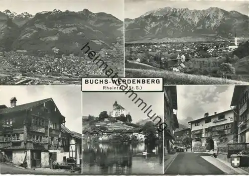 Buchs - Werdenberg - Foto-AK Grossformat - Verlag Foto-Gross St. Gallen gel. 1958