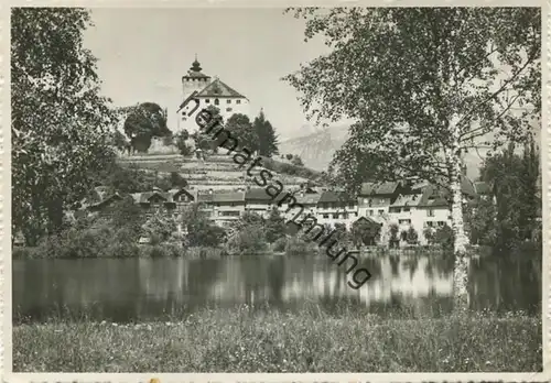Buchs - Werdenberg - Schloss - Foto-AK Grossformat - Verlag Foto-Gross St. Gallen gel. 1951
