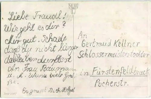 Frühlingslied - Künstlerkarte signiert C. Sporleder - Verlag Meissner & Buch Leipzig Serie 2327