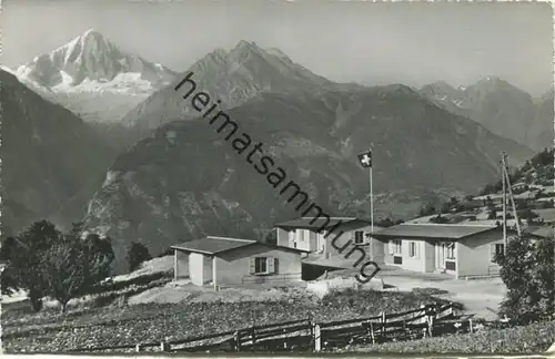 Unterbäch - Ferienwohnungen - Foto-AK - Verlag Photoglob-Wehrli Zürich - Rückseite beschrieben