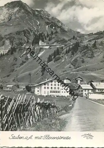 Stuben am Arlberg mit Flexenstrasse - Foto-AK Grossformat - Verlag Foto Risch-Lau Bregenz