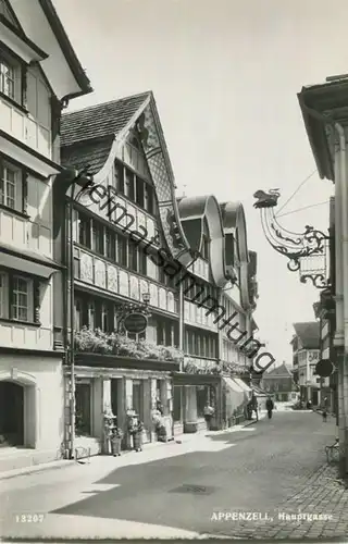 Appenzell - Hauptgasse - Foto-AK - Verlag Foto-Gross St. Gallen