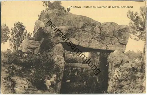 Carnac - Entree du Dolmen de Mane-Kerioned - Edition Le Rouzic