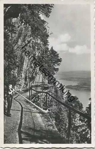 Bürgenstock - Felsenweg - Foto-AK - Verlag Engelsberger Stans - gel. 1948