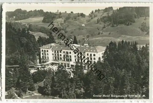 Grand Hotel Bürgenstock - Foto-Ansichtskarte - Luftbild Alpar Bern - Verlag O. Wyrsch Belp-Bern