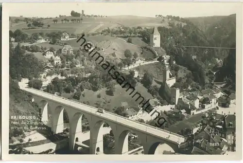 Fribourg - Pont de Zähringen et Pont du Gotteron - Foto-Ansichtskarte - Edition Perrochet-Matile Lausanne