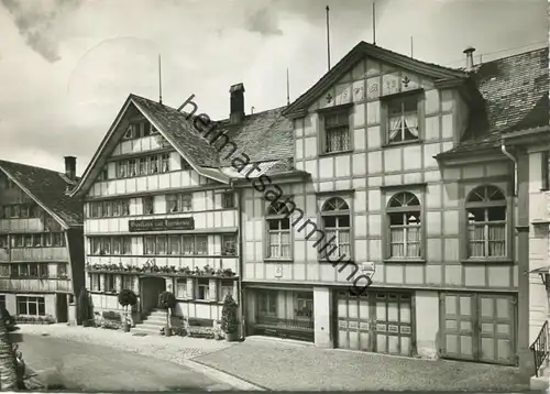 Schwellbrunn - Hotel Harmonie - Besitzer Familie Bleiker - Foto-AK Grossformat - Verlag Foto-Gross St. Gallen gel.1964